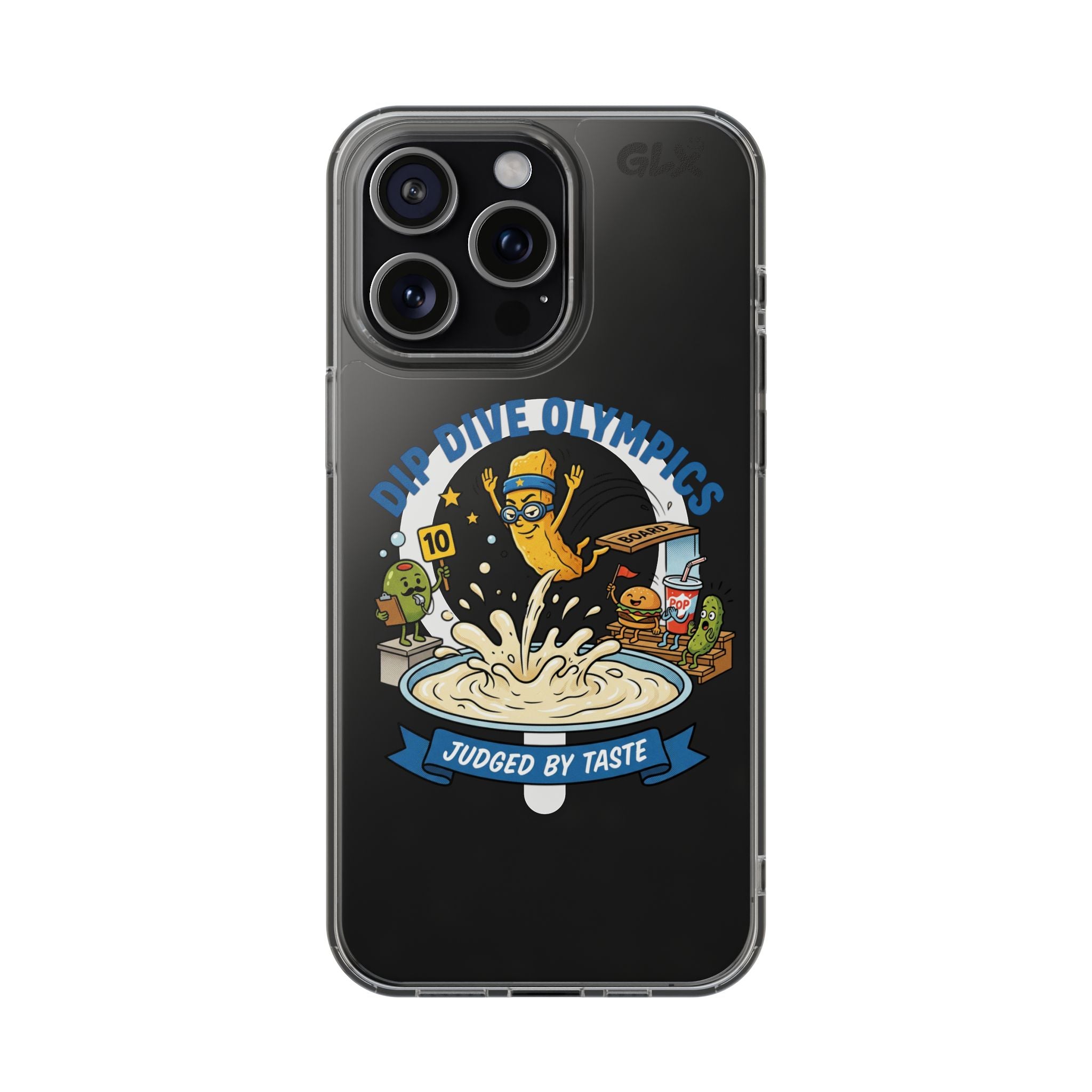 Judged By Taste | MagSafe Clear Impact-Resistant Case | Dip Dive Olympics 2026