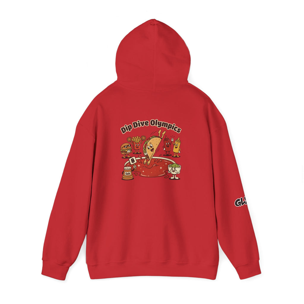 Tim The Taco | Unisex Hooded Sweatshirt | Dip Dive Olympics