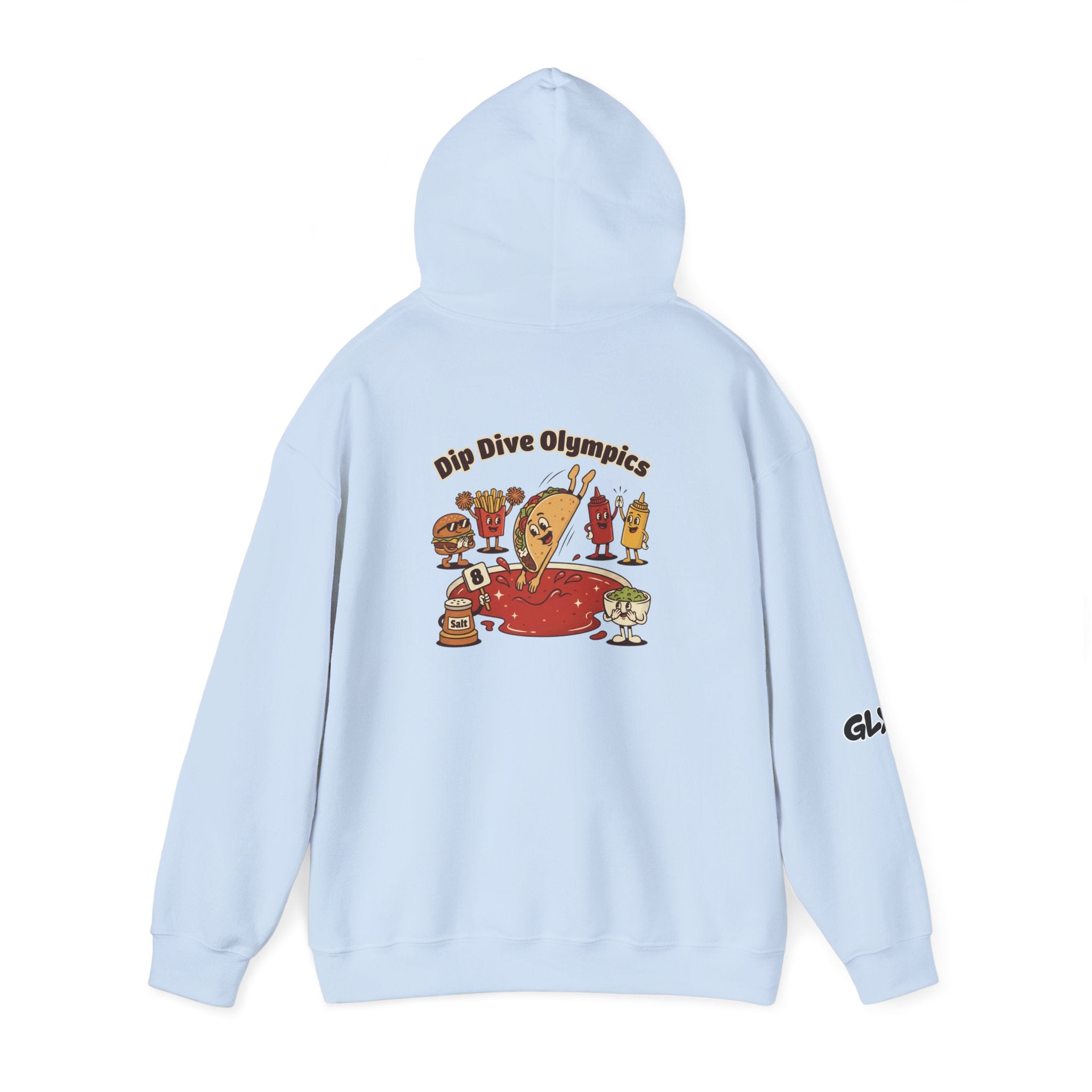 Tim The Taco | Unisex Hooded Sweatshirt | Dip Dive Olympics
