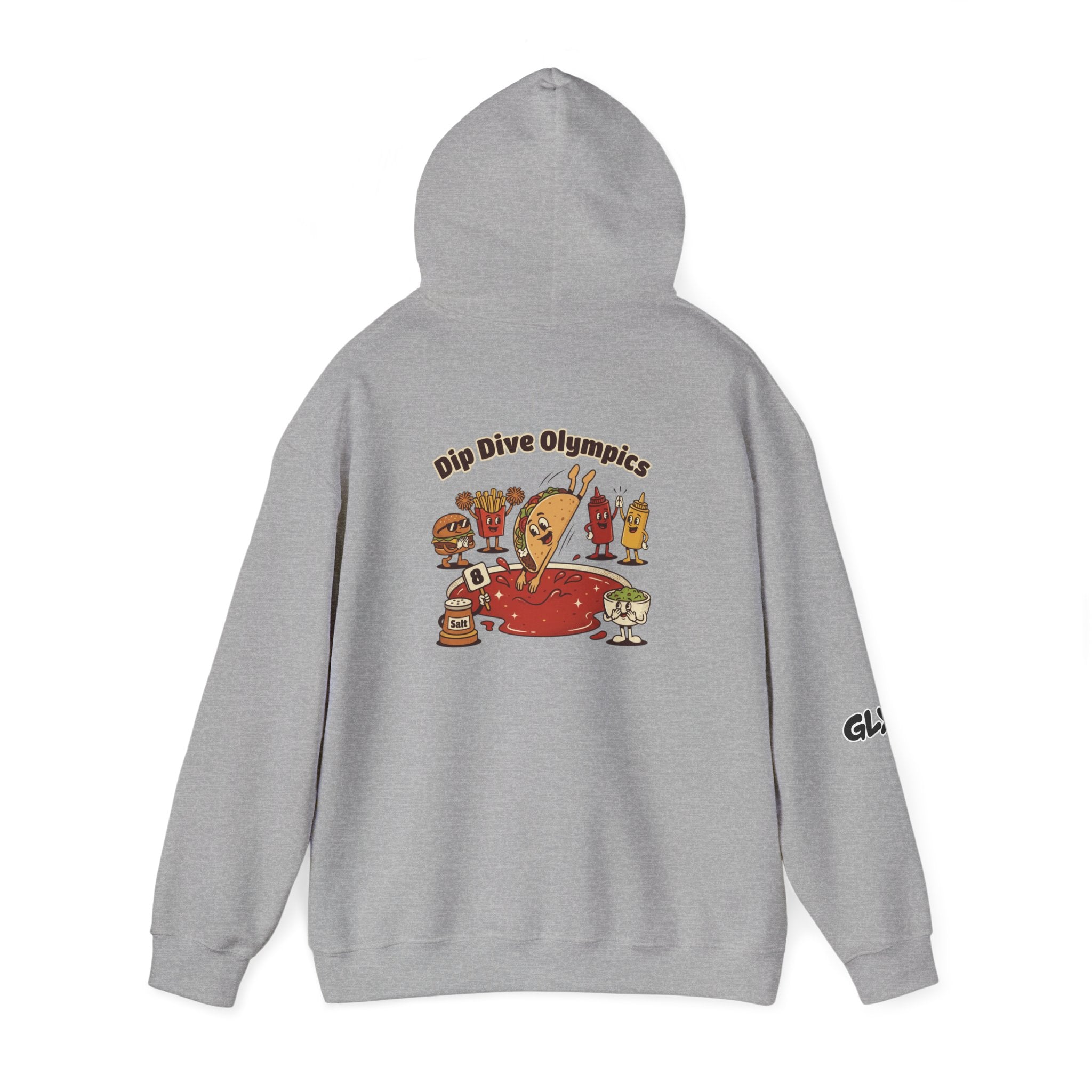 Tim The Taco | Unisex Hooded Sweatshirt | Dip Dive Olympics