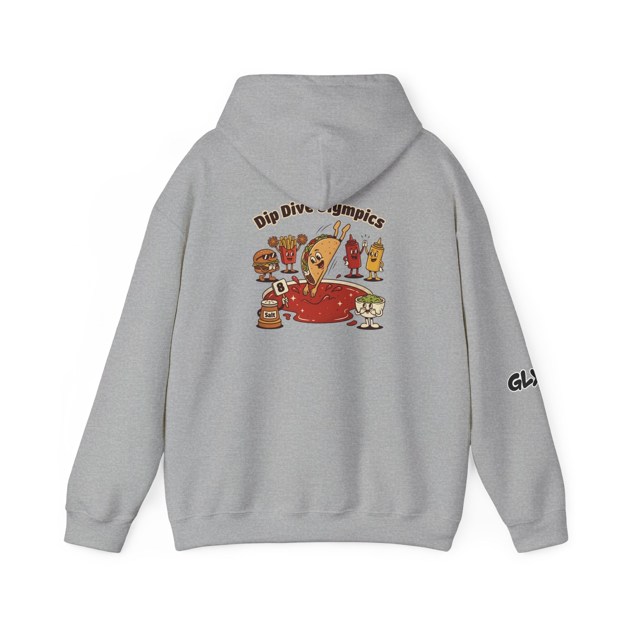 Tim The Taco | Unisex Hooded Sweatshirt | Dip Dive Olympics